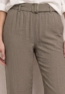 Wide Leg Hose mit Gürtel im Casual Fit