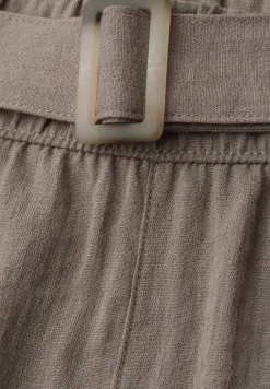 Wide Leg Hose mit Gürtel im Casual Fit