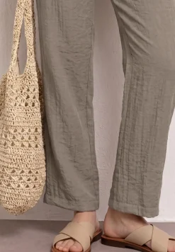 Wide Leg Hose mit Gürtel im Casual Fit