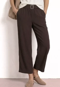 Wide Leg Hose mit Gürteldetail