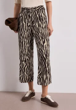 Wide Leg Hose mit Gürteldetail