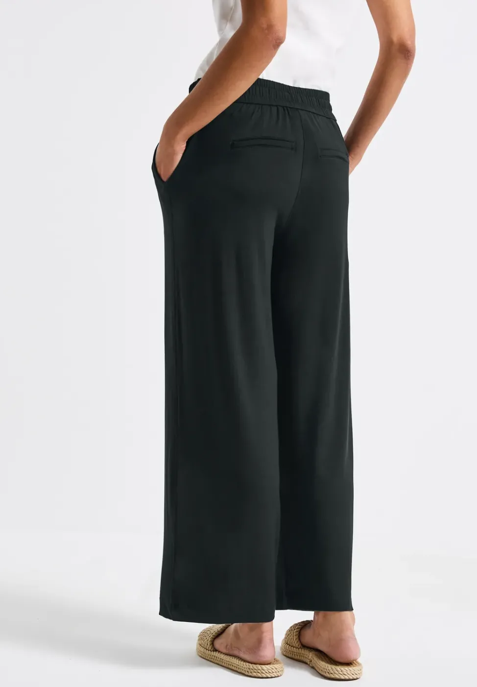 Wide Leg Hose mit Jogg Bund
