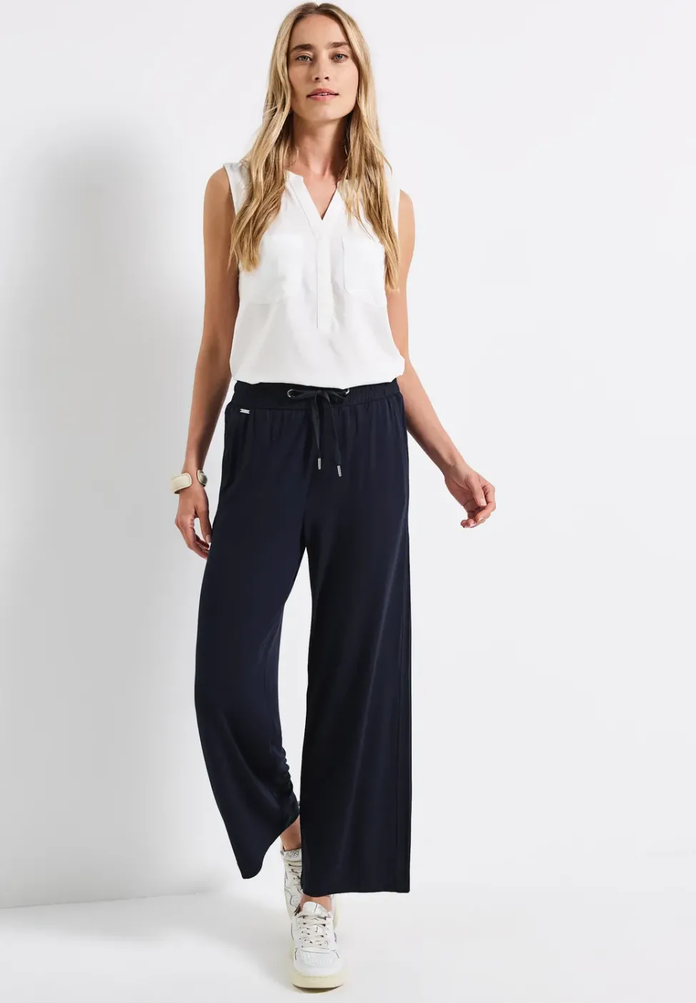 Wide Leg Hose mit Jogg Bund