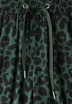 Wide Leg Hose mit Leo-Print