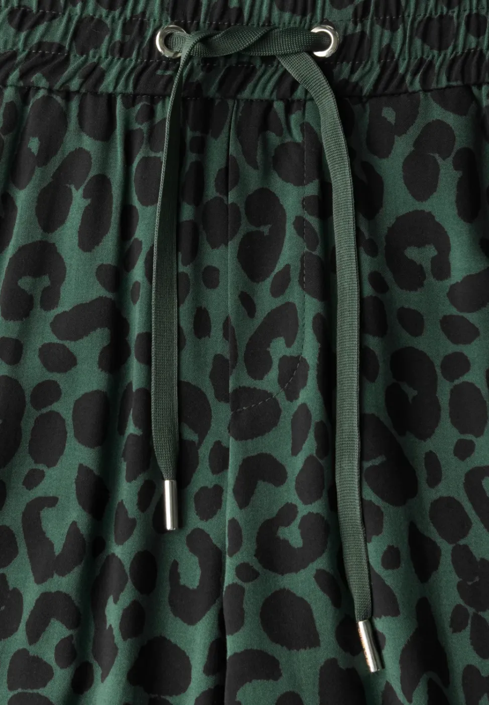 Wide Leg Hose mit Leo-Print