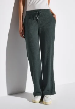 Wide Leg Hose mit Struktur