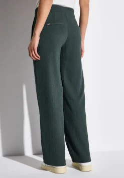 Wide Leg Hose mit Struktur