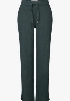 Wide Leg Hose mit Struktur