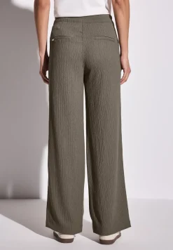 Wide Leg Hose mit Struktur
