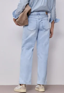 Wide Leg Jeans im Bleached-Look