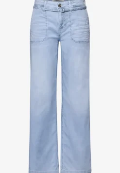 Wide Leg Jeans im Bleached-Look