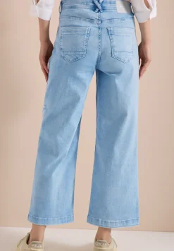 Wide Leg Jeans mit Embroidery-Detail