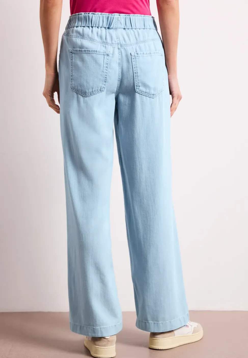 Wide Leg Jeans mit Paperbag-Bund