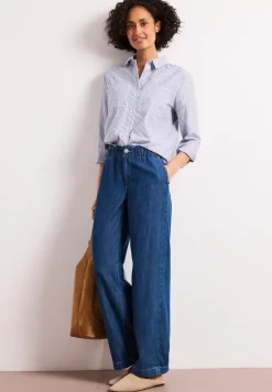 Wide Leg Jeans mit Paperbag-Bund