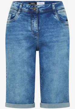 Wide Leg Jeansshorts im Loose Fit