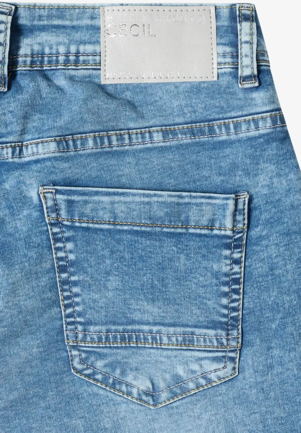 Wide Leg Jeansshorts im Loose Fit