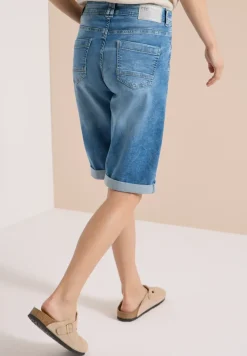 Wide Leg Jeansshorts im Loose Fit