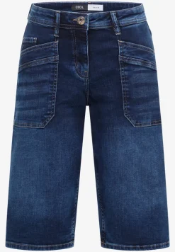 Wide Leg Jeansshorts im Loose Fit