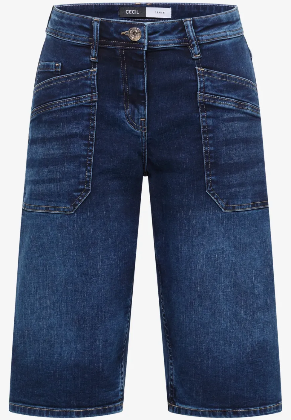 Wide Leg Jeansshorts im Loose Fit