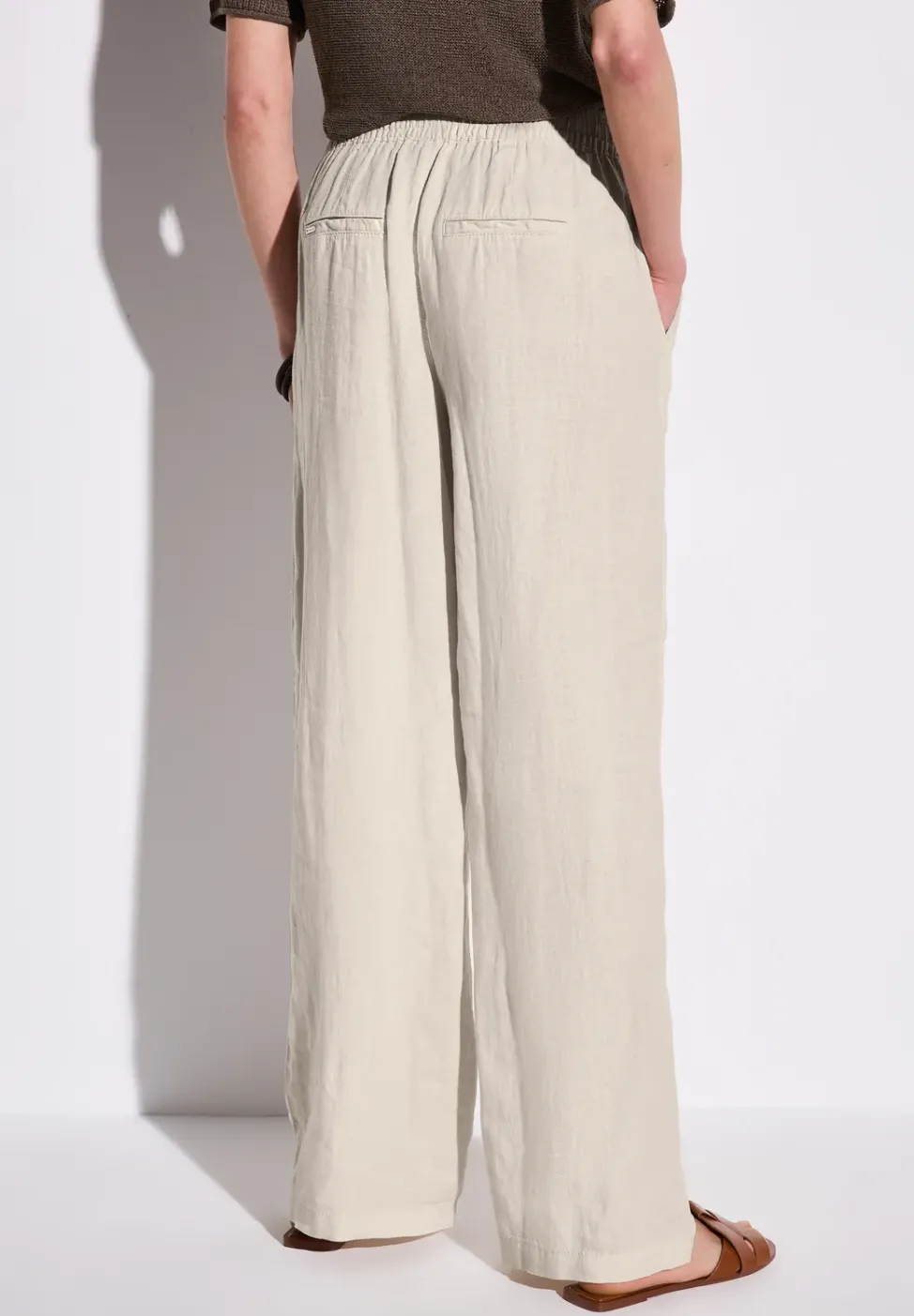 Wide Leg Leinenhose