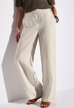 Wide Leg Leinenhose