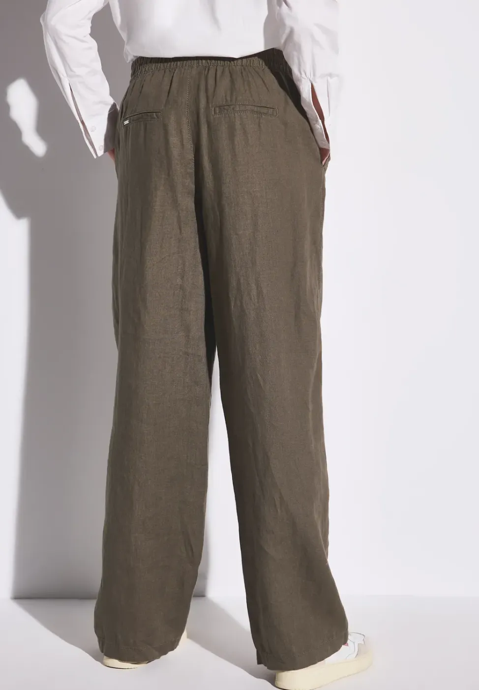 Wide Leg Leinenhose