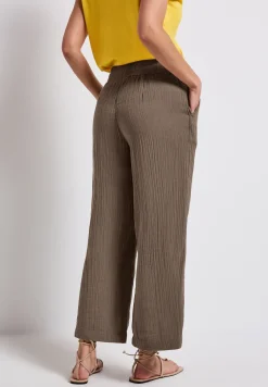 Wide Leg Musselin Hose