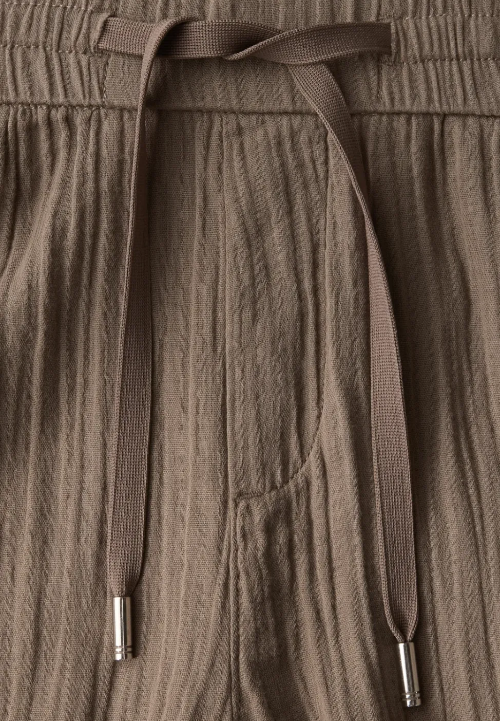 Wide Leg Musselin Hose