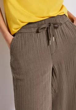 Wide Leg Musselin Hose