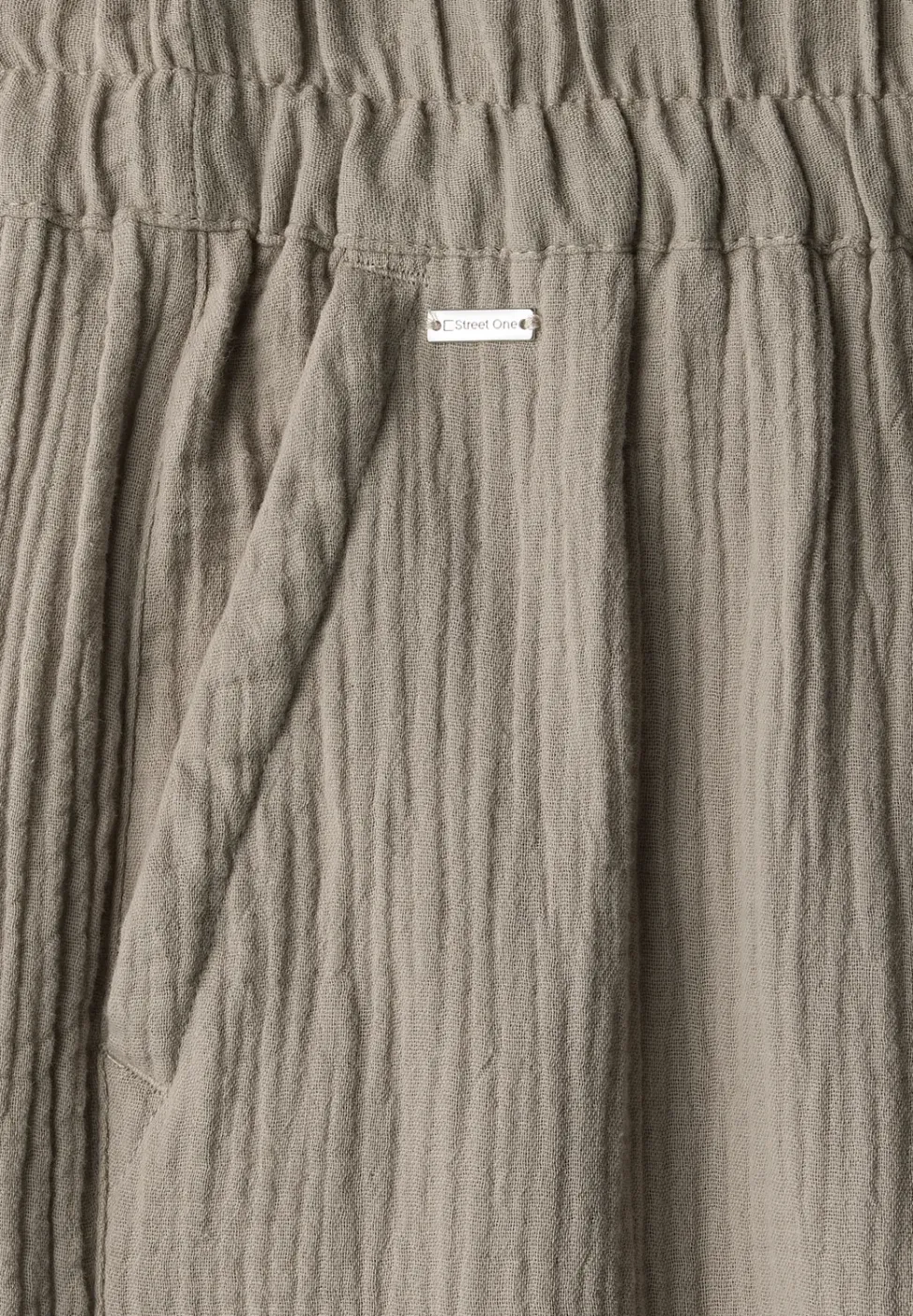 Wide Leg Musselin Hose