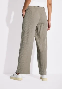 Wide Leg Musselin Hose
