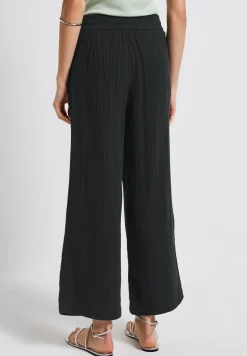 Wide Leg Musselin Hose