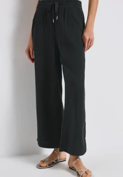 Wide Leg Musselin Hose