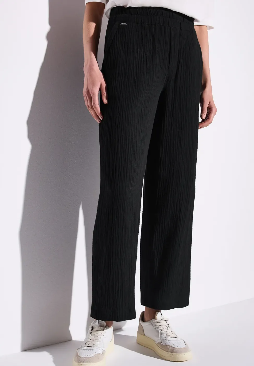 Wide Leg Musselin Hose