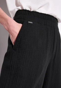 Wide Leg Musselin Hose