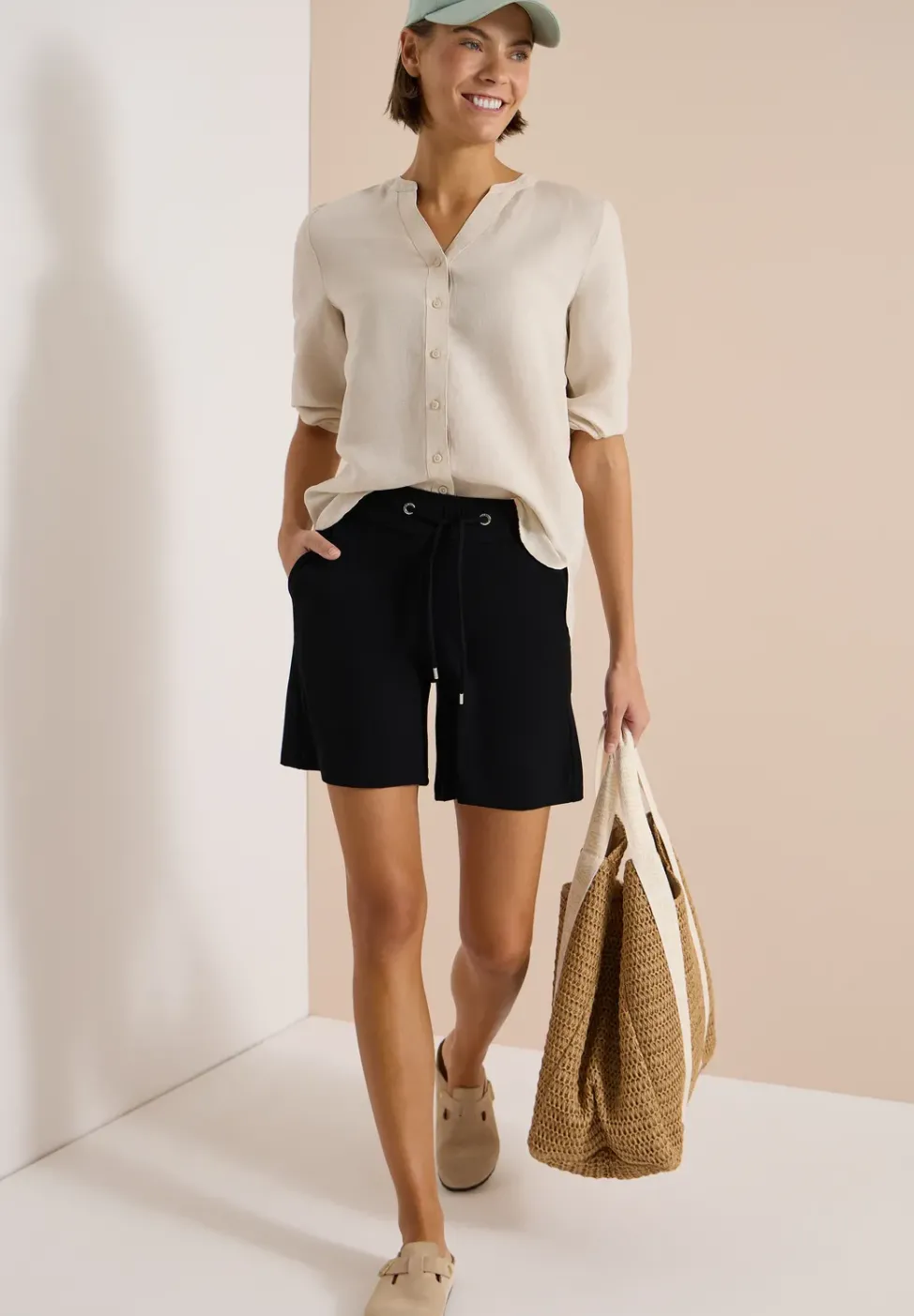 Wide Leg Shorts im Loose Fit