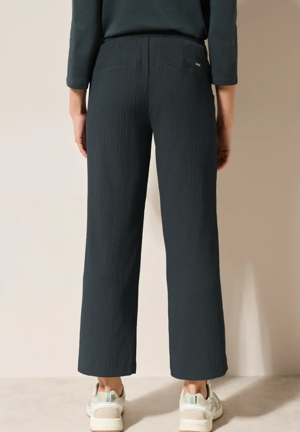 Wide Leg Strukturhose