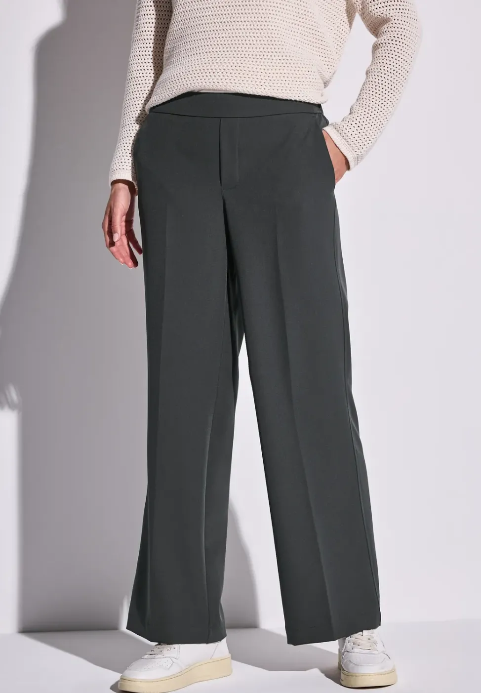 Wide Leg Twill Hose