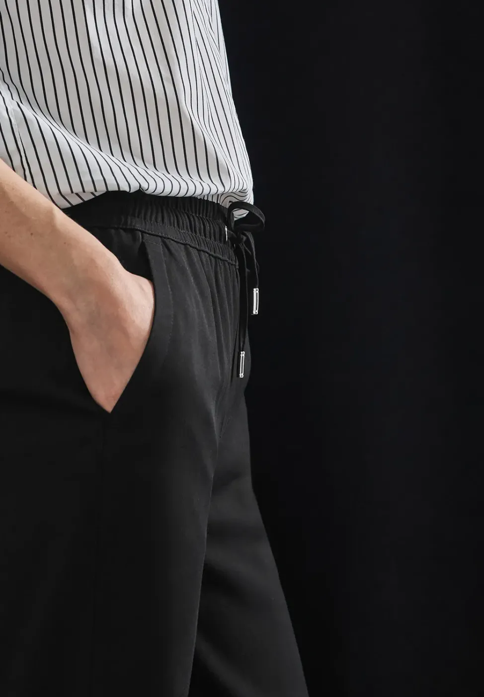 Wide Leg Twill Hose