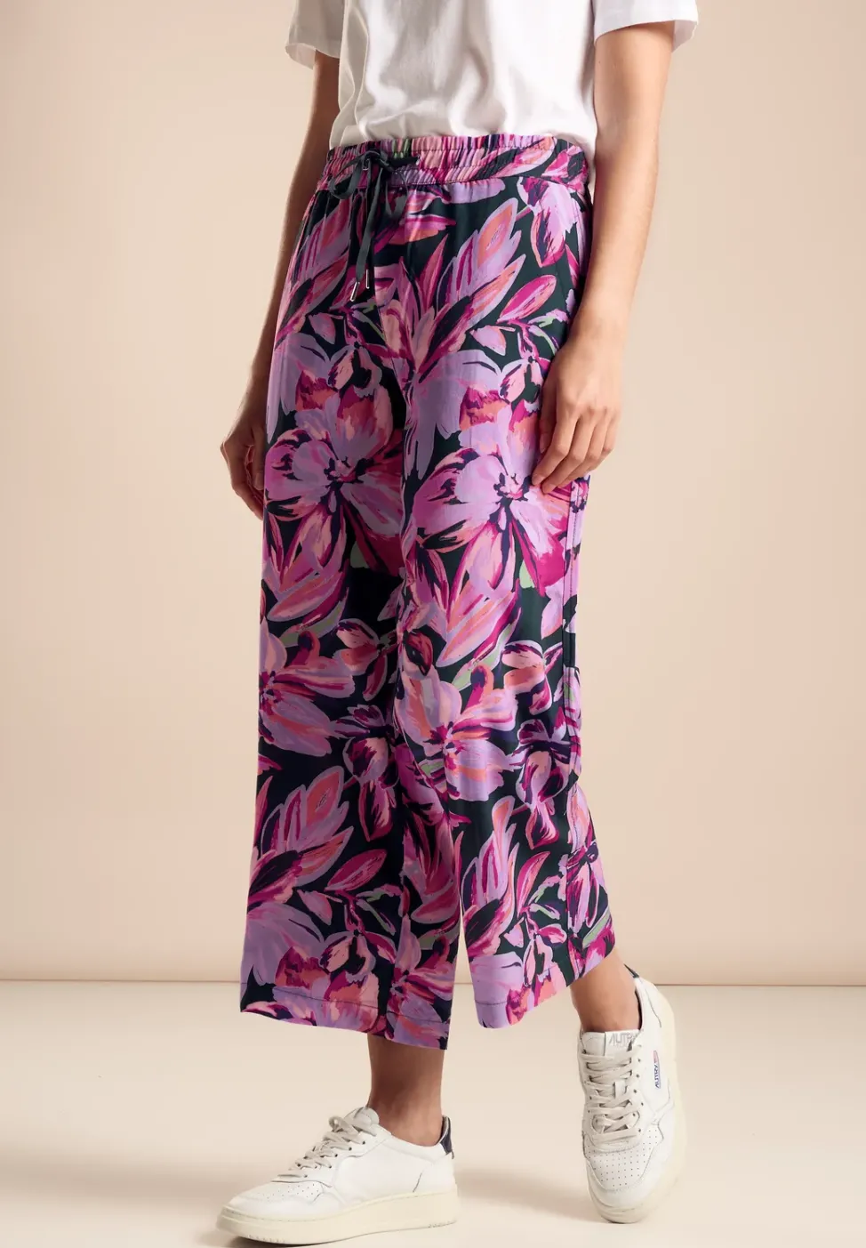 Wide Legs Print Hose