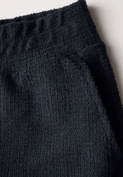 Wide Leg Bouclé Hose