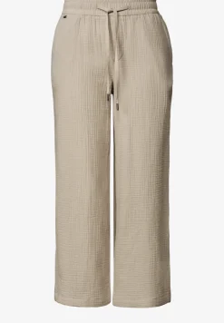 Wide Leg Hose aus Musselin im Loose Fit