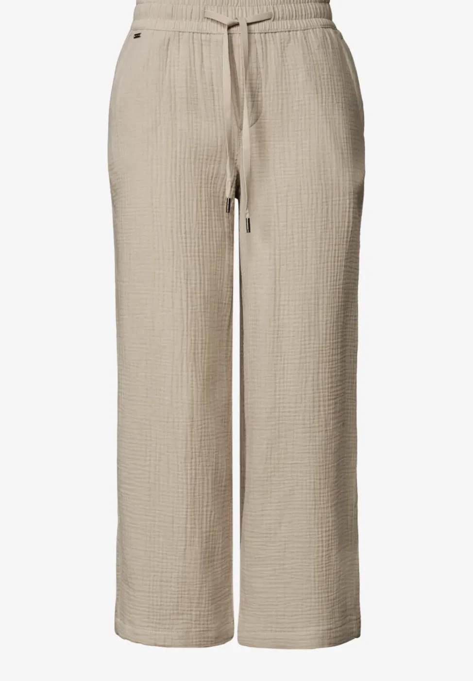 Wide Leg Hose aus Musselin im Loose Fit