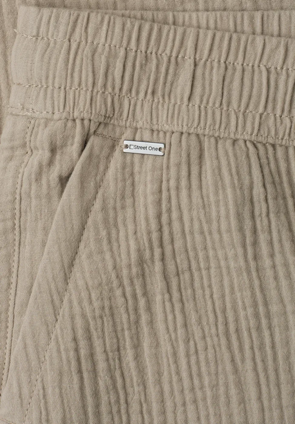 Wide Leg Hose aus Musselin im Loose Fit