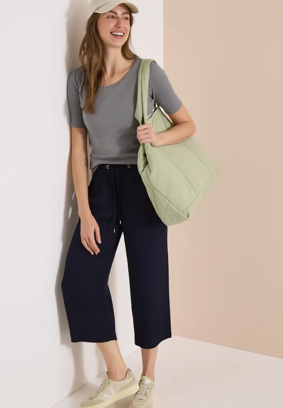 3/4 Wide Leg Hose im Loose Fit