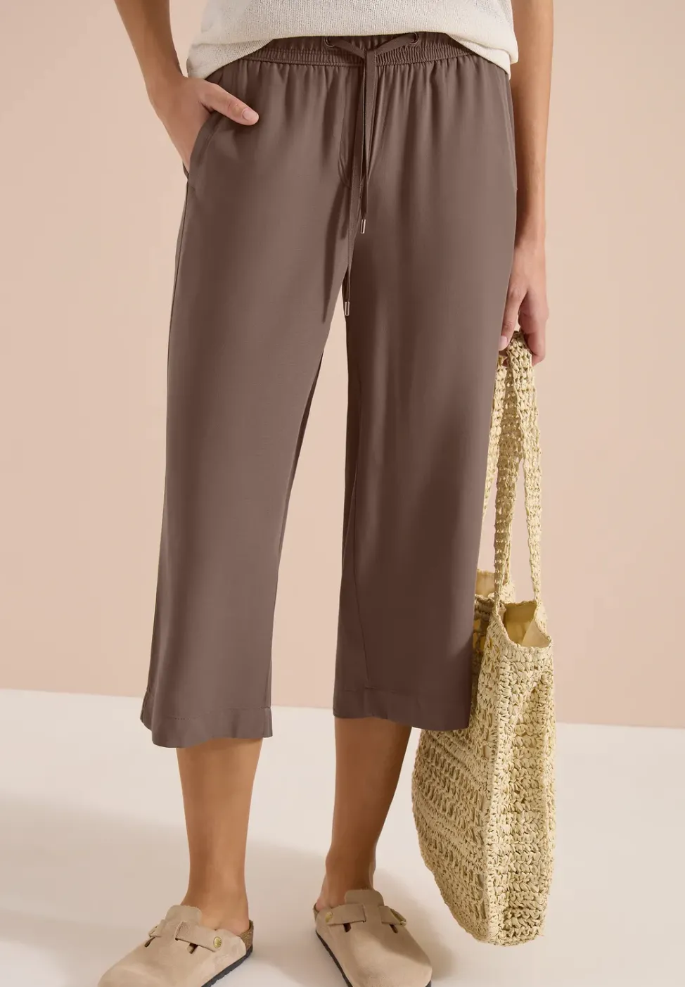 3/4 Wide Leg Hose im Loose Fit