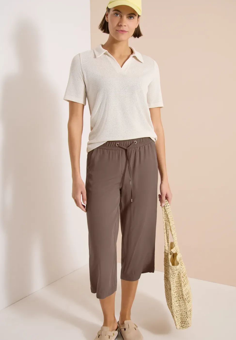 3/4 Wide Leg Hose im Loose Fit