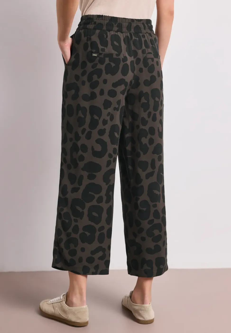 Wide Leg Hose im Loose Fit mit Print