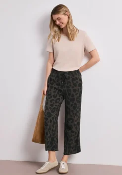 Wide Leg Hose im Loose Fit mit Print