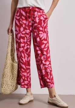Wide Leg Hose im Loose Fit mit Print